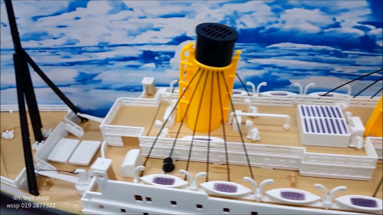 rc titanic scale 1/325 unboxing and test functions