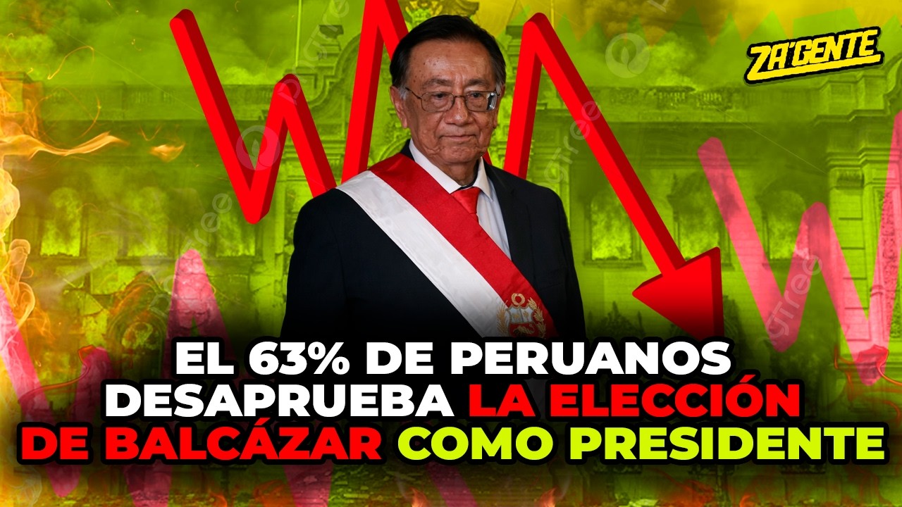 #envivo 🎙️ Za'Gente | ¡RECHAZO TOTAL! 63% de peruanos rechaza a Balcázar como presidente 😱🚩