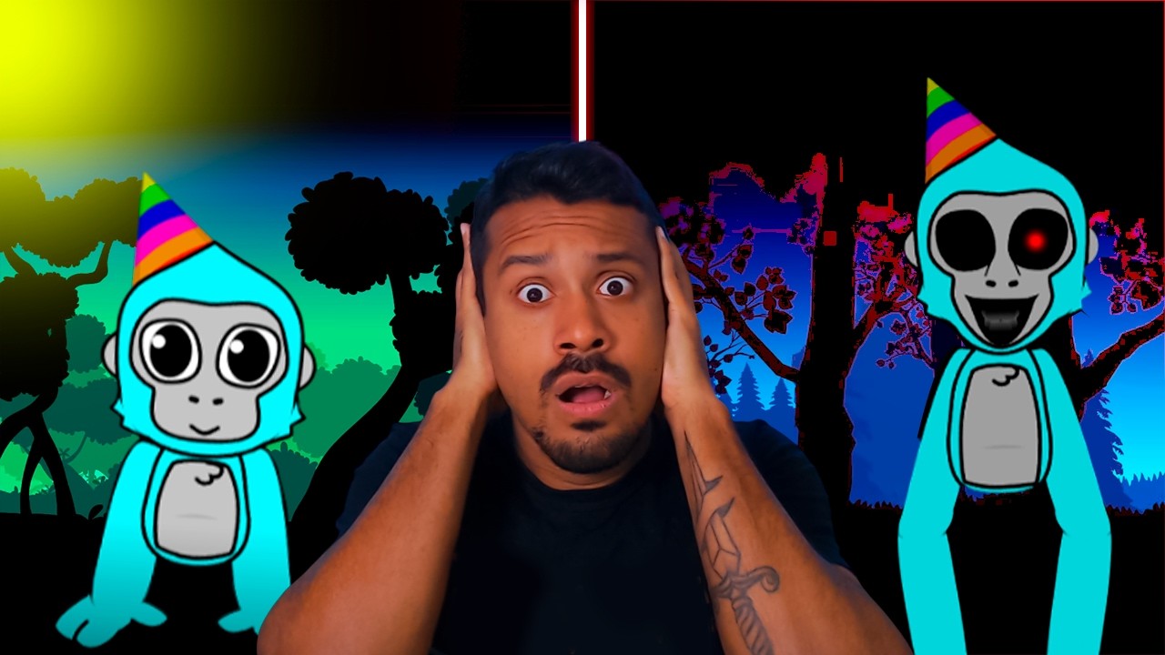 🐒 OLHA O MAMACO!!! (CUIDADO) Incredibox Sprunki BANANA com Música e Horror! GORILA TAG