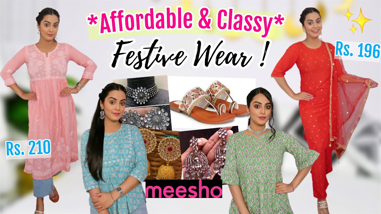 *Affordable & Classy* Ethnic Wear Haul Under 500 ✨ Kurta Set, Kurtis, Jewellery & Footwear !