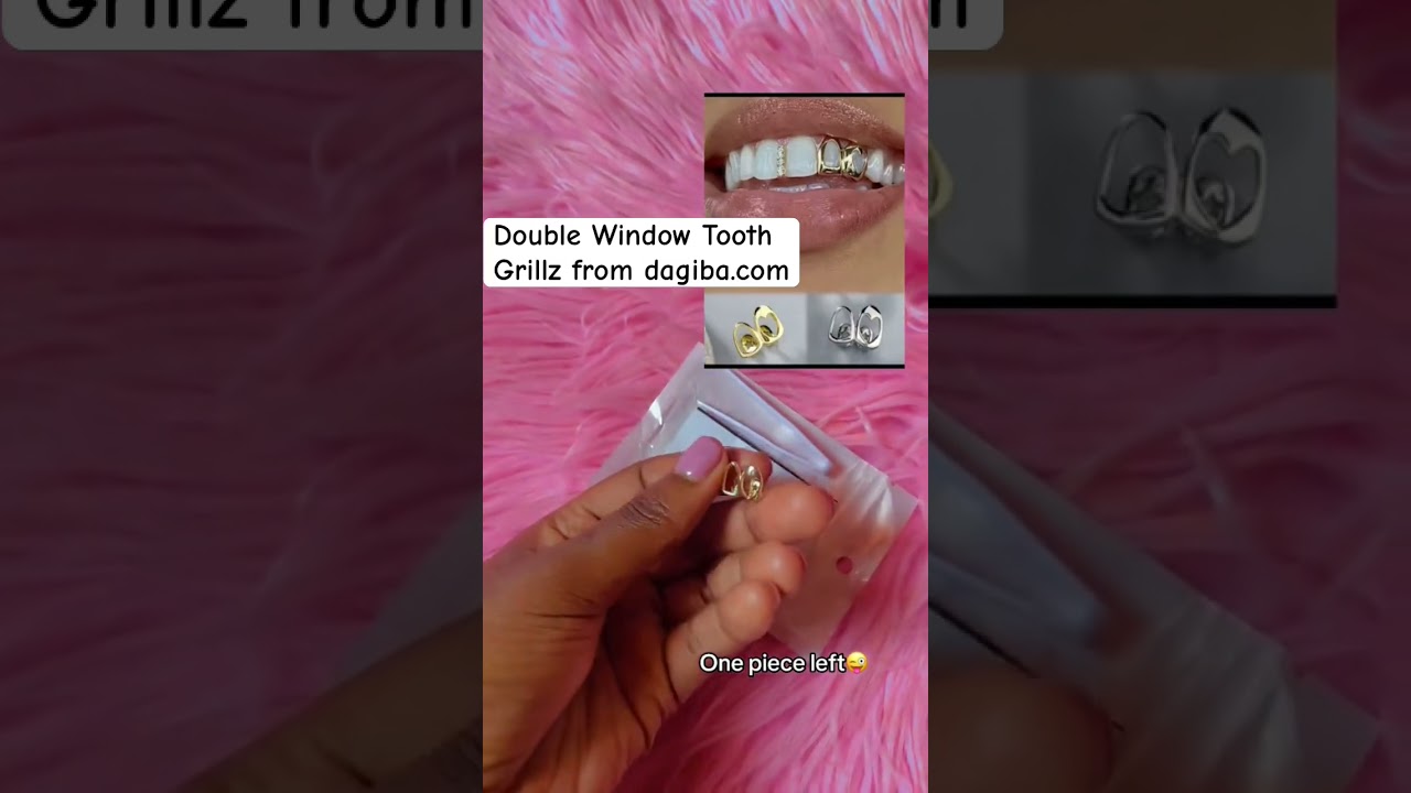 Double Window Tooth Grillz #tooth #teethprotection #jewelry #ring #bodyjewellery