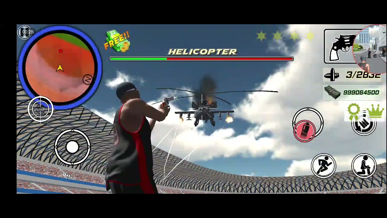 Real Gangster Crime Simulator 3D Malaysia Oppana Games BM4 Shotgun Magnum Defeat Helicopter Mission
