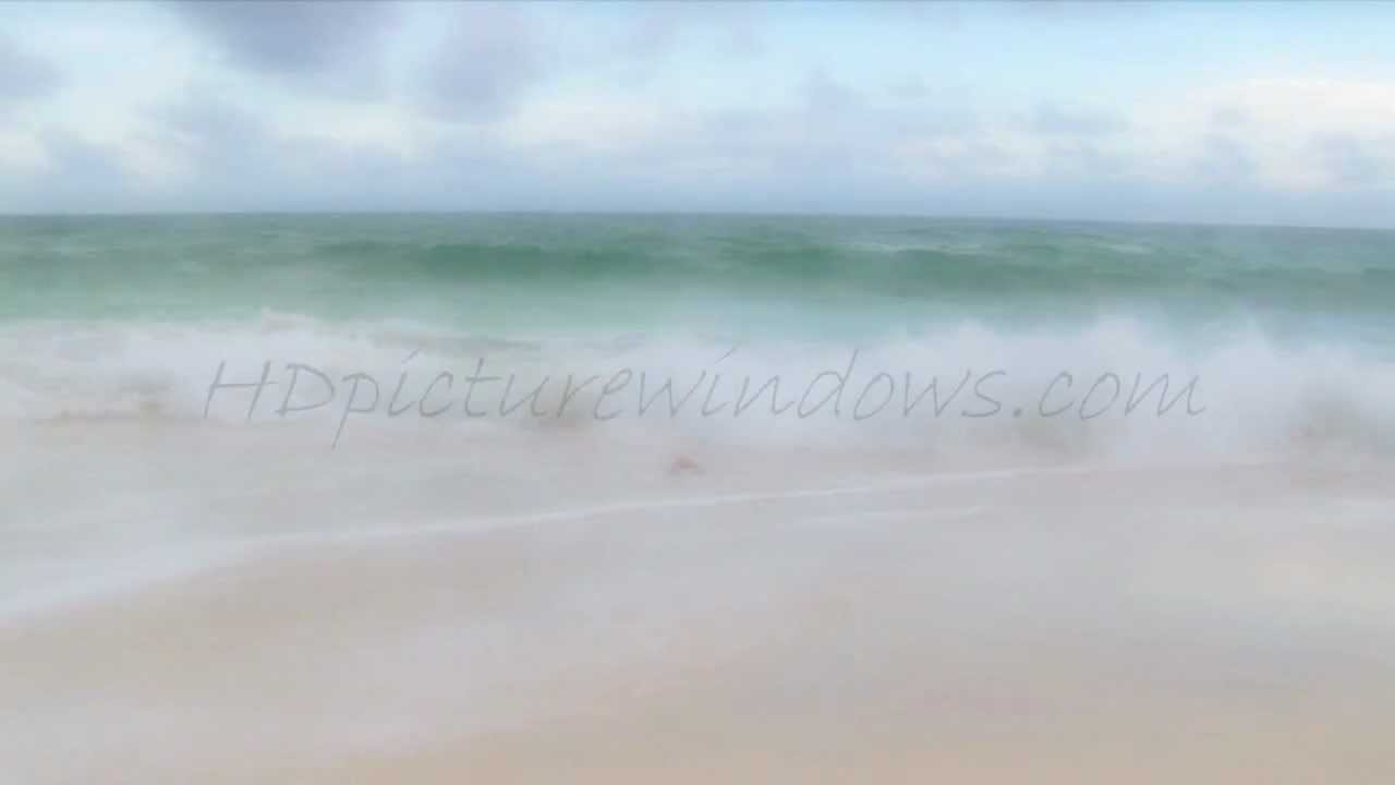 30 minute long HD ocean waves ambient relaxation video from Cozumel