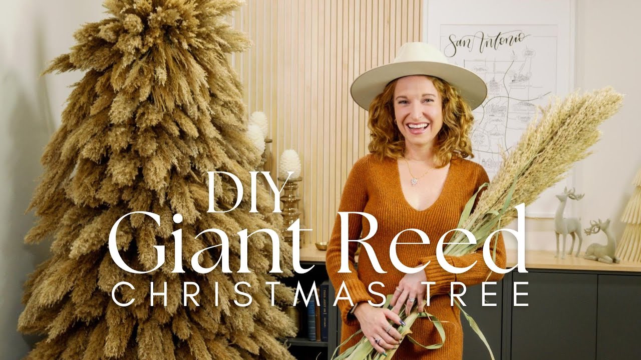 Pampas Grass Christmas Tree How-to