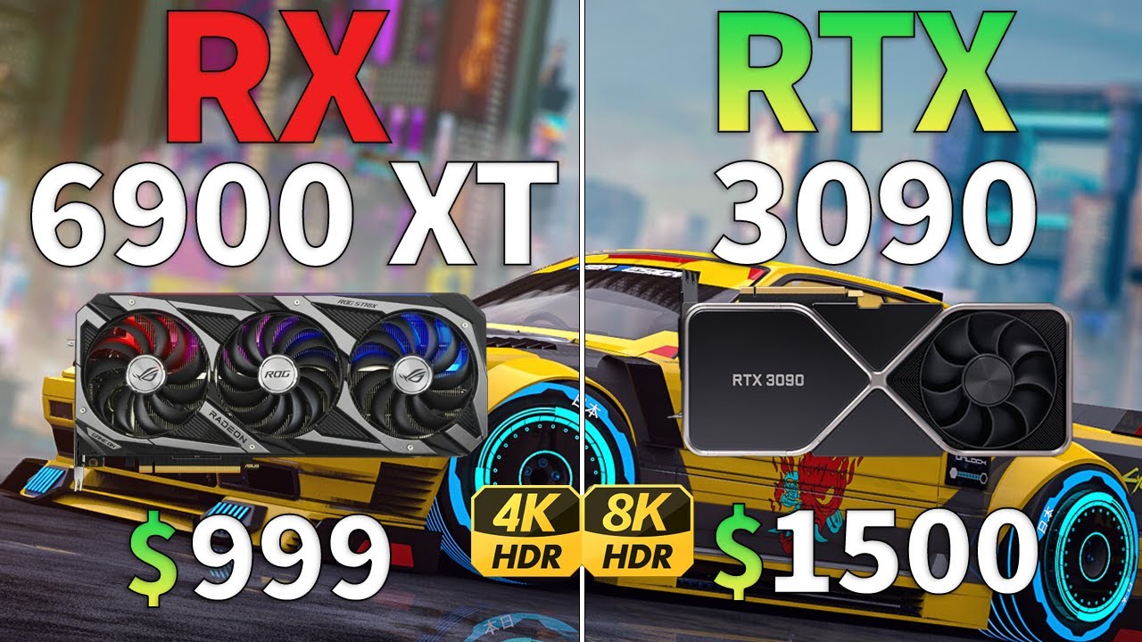 RTX 3090 vs RX 6900 XT - 4K and 8K | 8 Games Benchmark Test