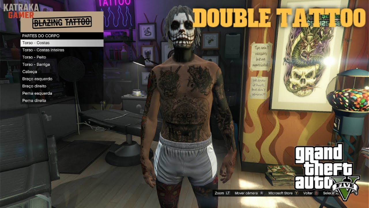 Double Tattoo no GTA V Online: Quer no Seu Personagem?
