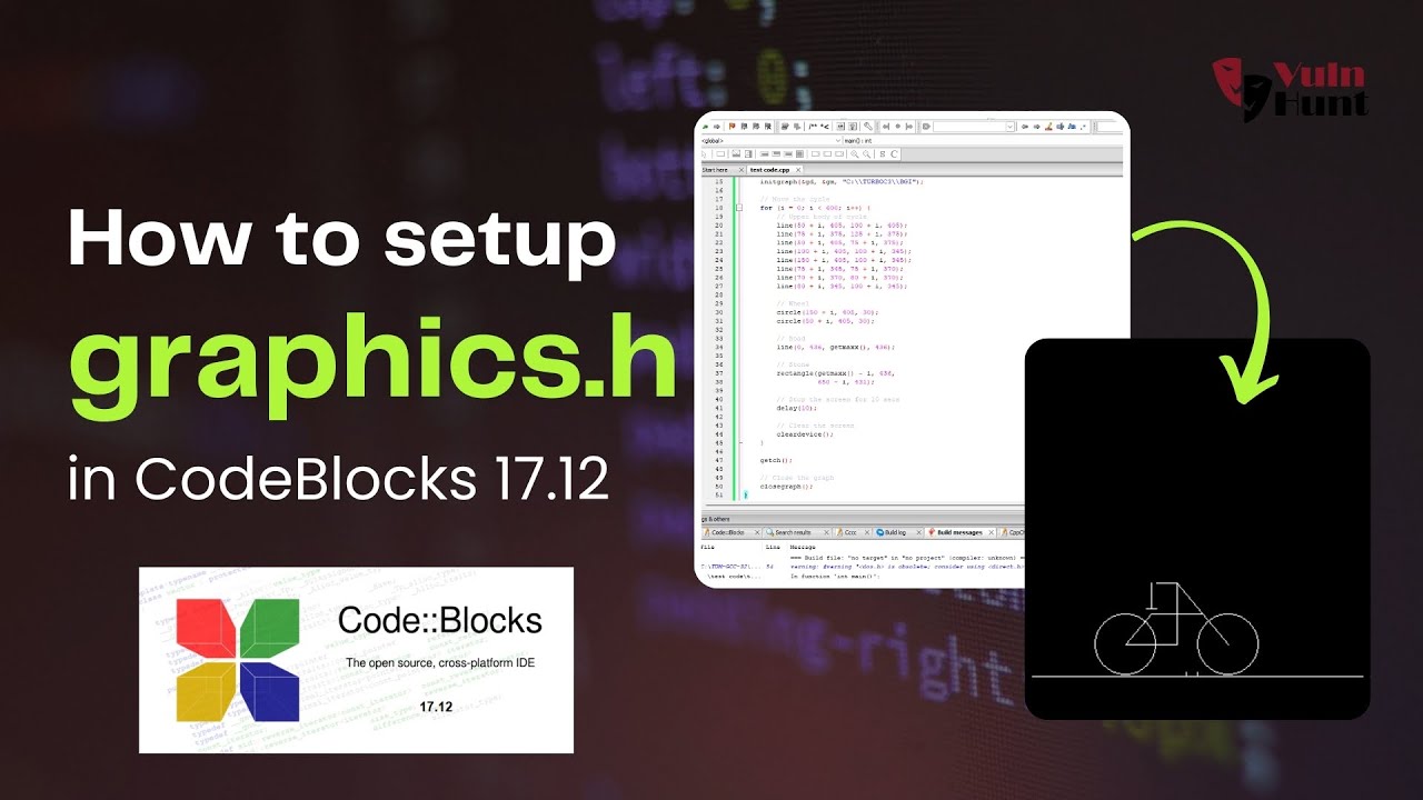 How to Setup graphics.h in CodeBlocks 17.12 Complete Guide | #programming #graphics.h