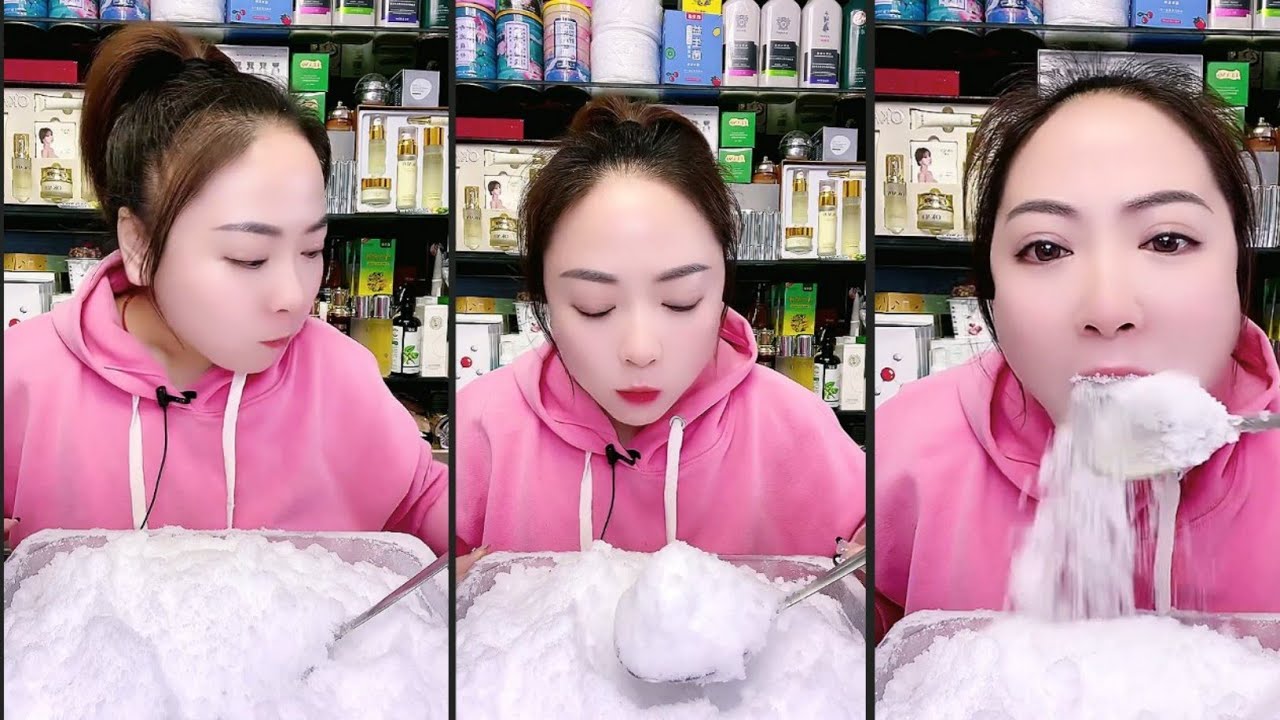 ONLY BITES! SQUEAKY FROST EATING||| ICE ASMR