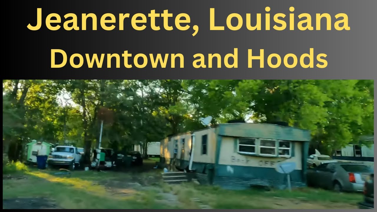 Small Town Hoods and Downtown Jeanerette, LA | Dash Cam Driving Tour Louisiana 4k