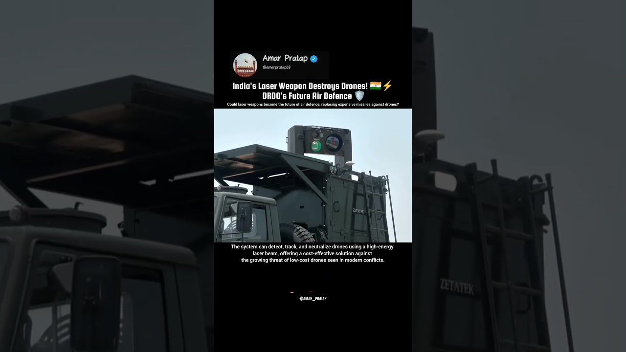 India's Laser Weapon Destroys Drones! 🇮🇳⚡ DRDO's Future Air Defence 🛡️
