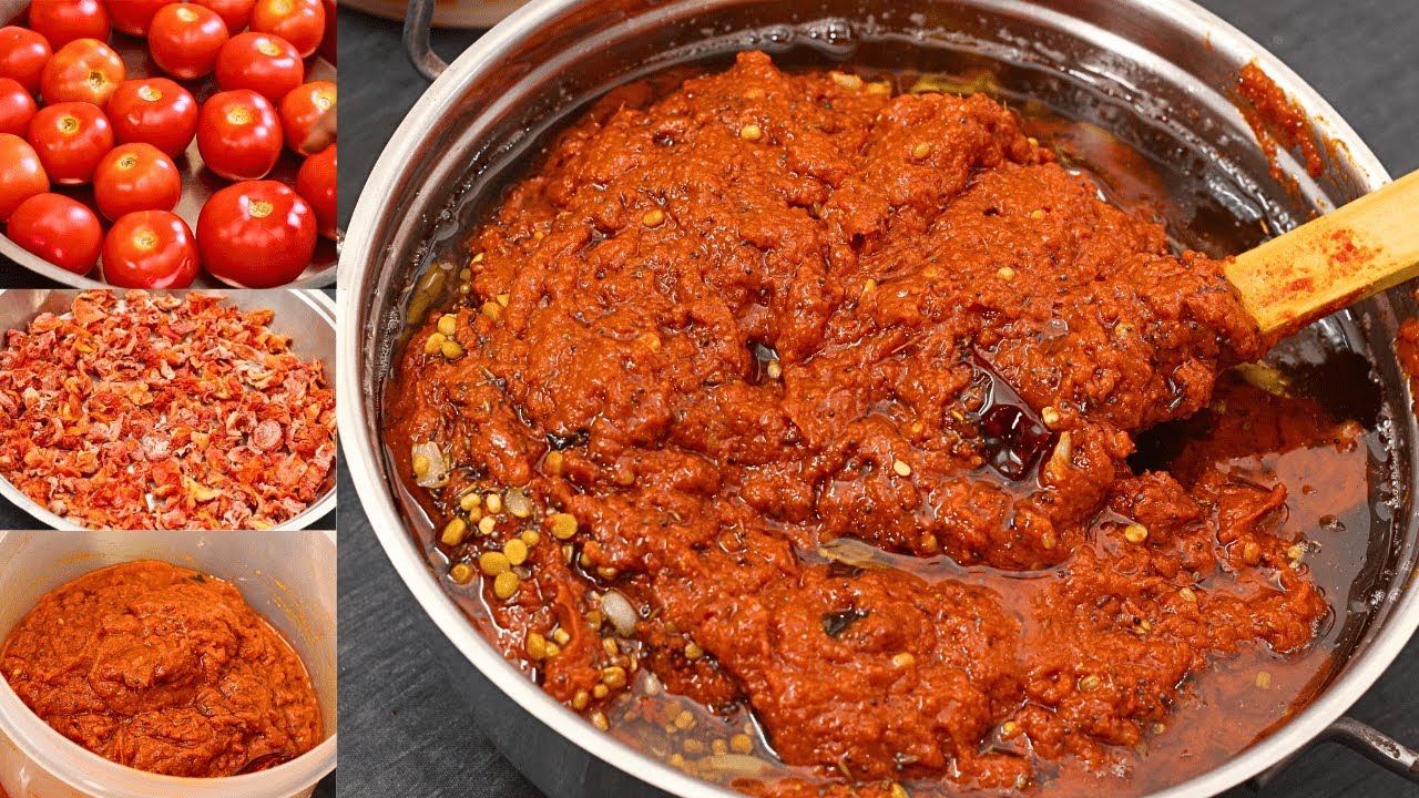 పాత పద్దతిలో 2 KG టమాటో ఊరగాయ, సంవత్సరంపాటు నిలువ ఉంటుంది Tomato Uragaya Niluva Pachadi Telugu