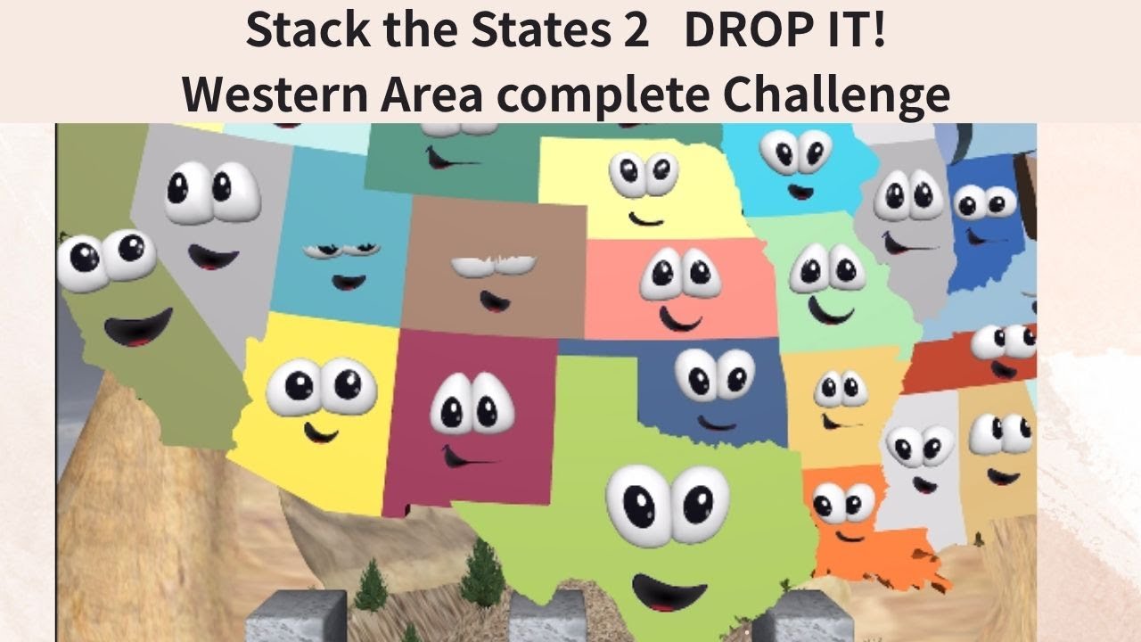【Stack The States2 Drop It!】Идеальное испытание в западной части США!!