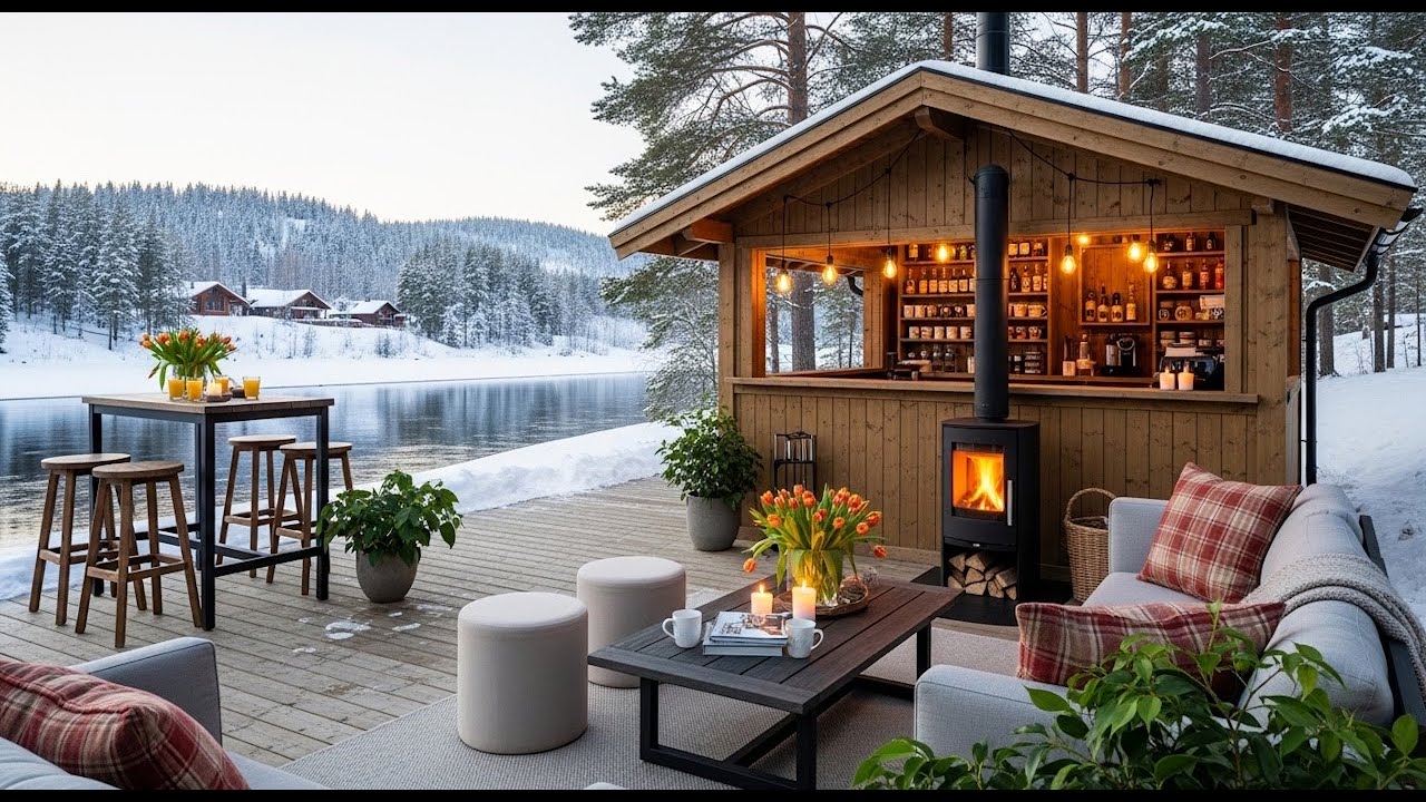 Warm Quiet February Morning ☕ Soft Snow & Smooth Jazz Music for