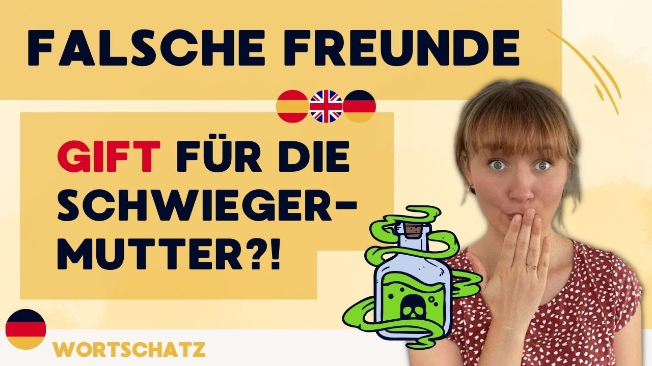 Falsche Freunde Deutsch Englisch Spanisch | False friends
