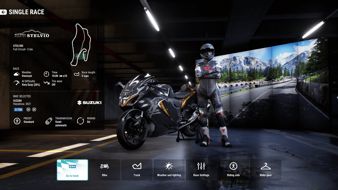 Ride five single race hayabusa