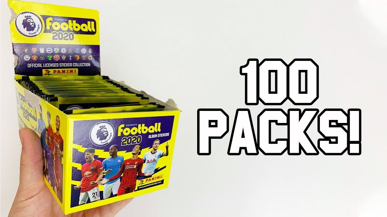 BOX BREAK!! Panini Football 2020 Sticker Collection (100 packs!)