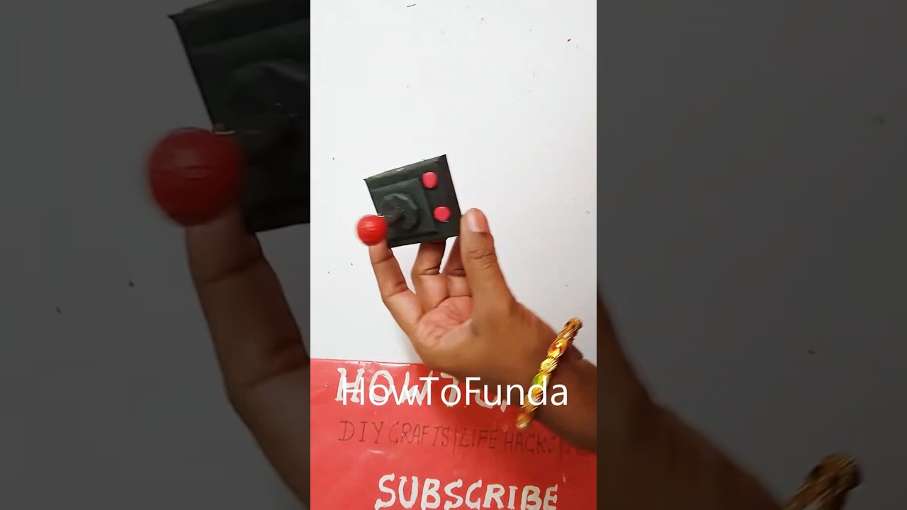 computer joy stick input device making using cardboard and paper - diy #shorts #howtofunda