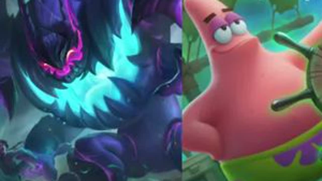 鬼隆隆装扮上派大星的皮肤更超标了！去玩一把，别过苦日子了 #决胜巅峰海绵宝宝联动官宣 #决胜巅峰一周年 #决胜巅峰海底餐厅有毒#电子竞技