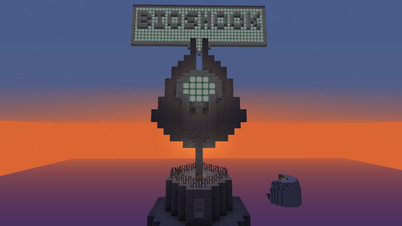 Ember72 Minecraft Bioshock creative entry for Geek & Sundry
