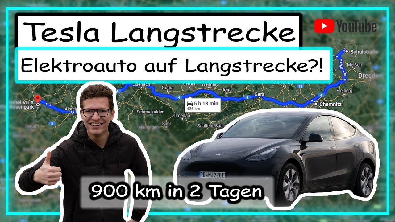 Tesla Langstrecke I 900km in 2 Tagen