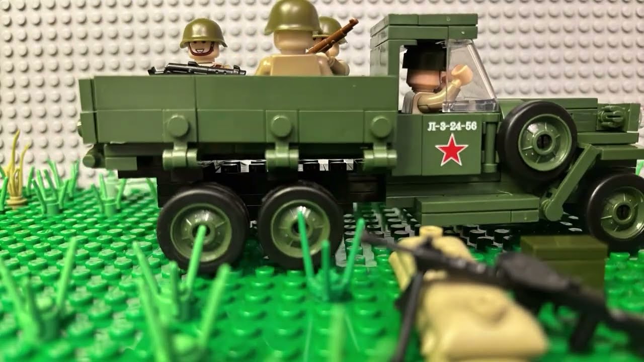 Lego WW2 / Засада / Stop Motion