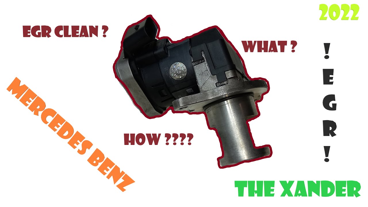 DIESEL MERCEDES EGR /(AGR) VALVE CLEANING ! C CLASS, W203 ENGINE OM 646-200/220 CDI