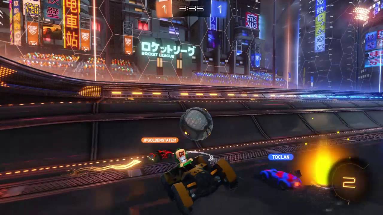 Rocket League neo tokyo, new map first goal