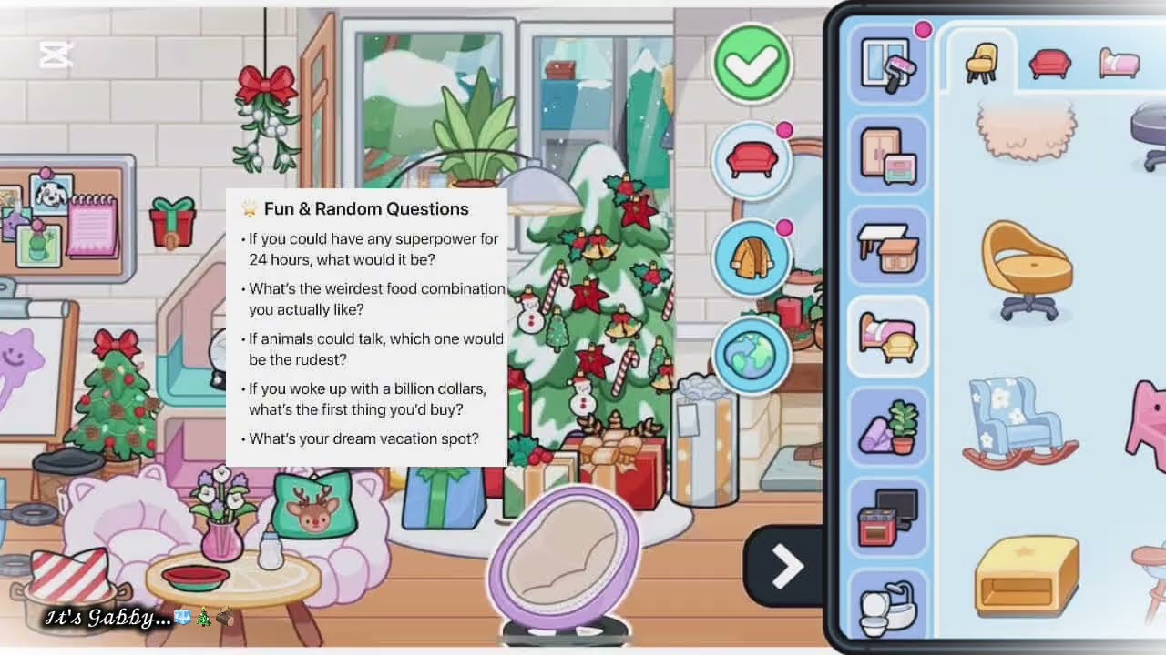 Speed building my *CHRISTMAS*home!?🐾🪵🧊🎄||*with voice*||Towniz🏘️