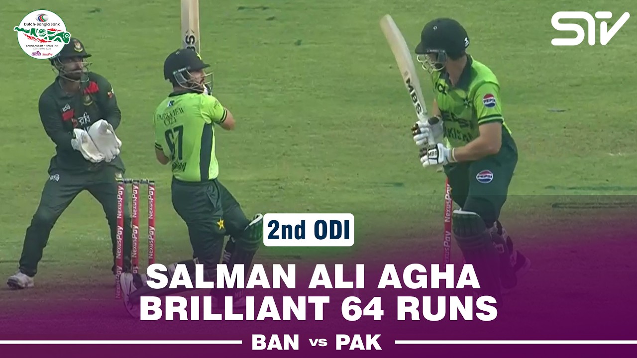 Salman Ali Agha Brilliant 64 Runs | Bangladesh vs Pakistan | Match 02 | ODI Series 2026 | M9F1J