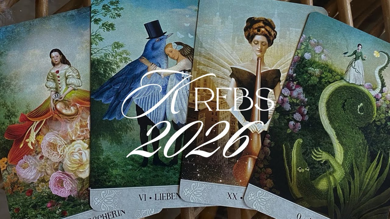 Jahresreading Krebs 2026✨🩷 Du folgst Deiner Bestimmung!#kartenlegen #sternzeichen #krebs 