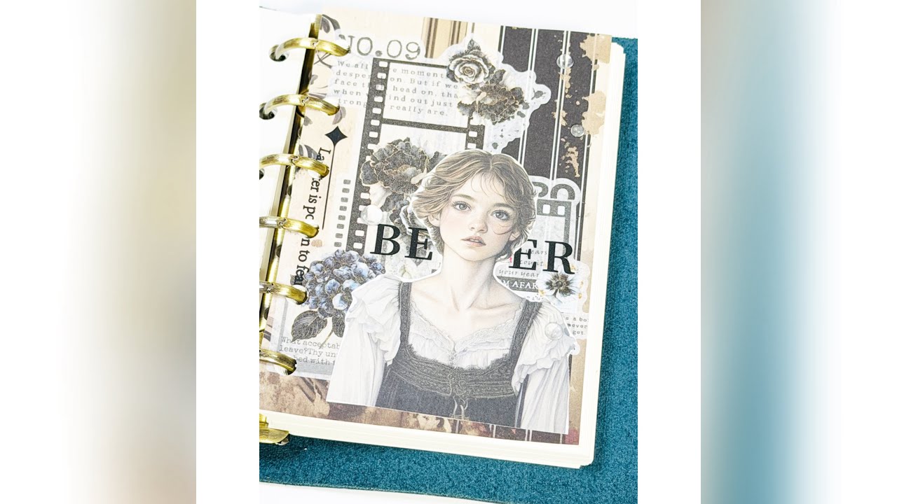 [#감성다꾸] #4k #4kvideo #빈티지다꾸 #다꾸 #감성다꾸 #vintagediary #scrapbooking #가로다꾸 #ai #aivideo   