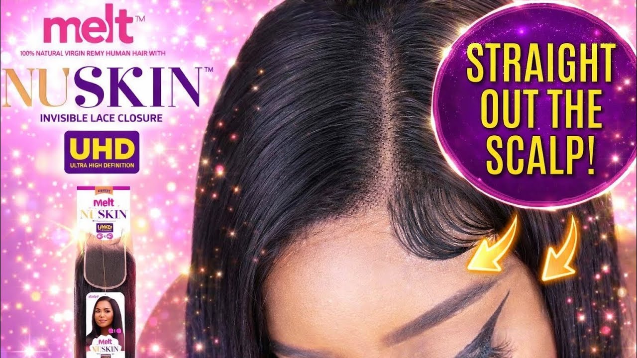 WIG INSTALL |  JANET COLLECTION’S *NEW* NUSKIN HD CLOSURE #closureinstall #janetcollection #wigs