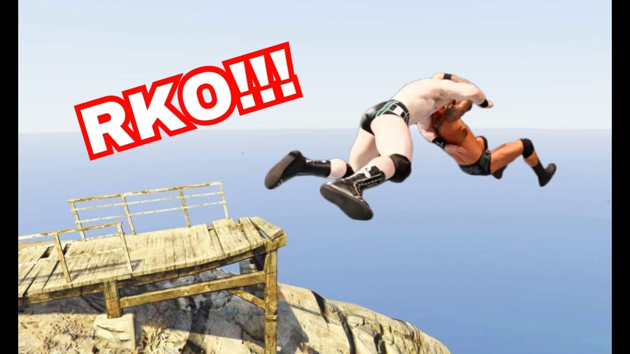 GTA 5 WRESTLING LIKE IN WWE #2 (with WWE commentary!)