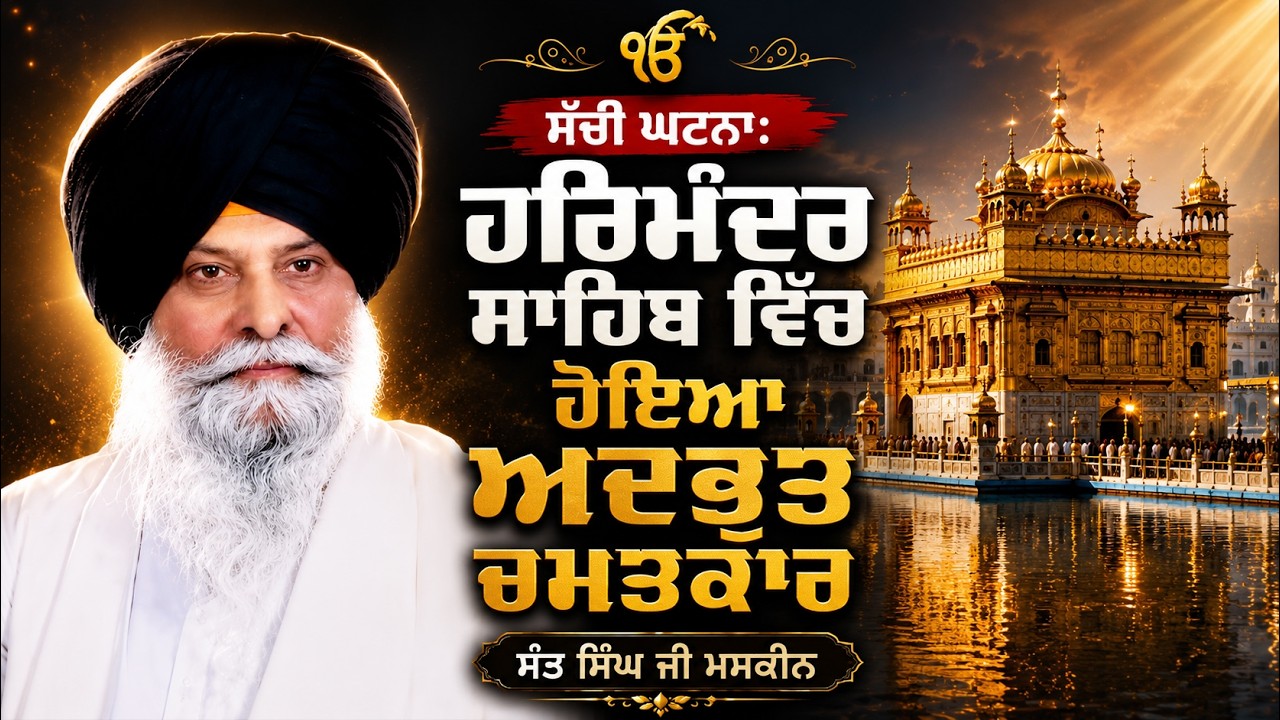 ਸੱਚੀ ਘਟਨਾ: ਹਰਿਮੰਦਰ ਸਾਹਿਬ ਵਿੱਚ ਹੋਇਆ ਅਦਭੁਤ ਚਮਤਕਾਰ