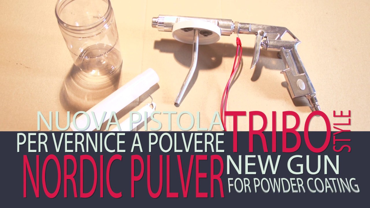 Порошковое покрытие с пистолетом TRIBO от Nordic Pulver