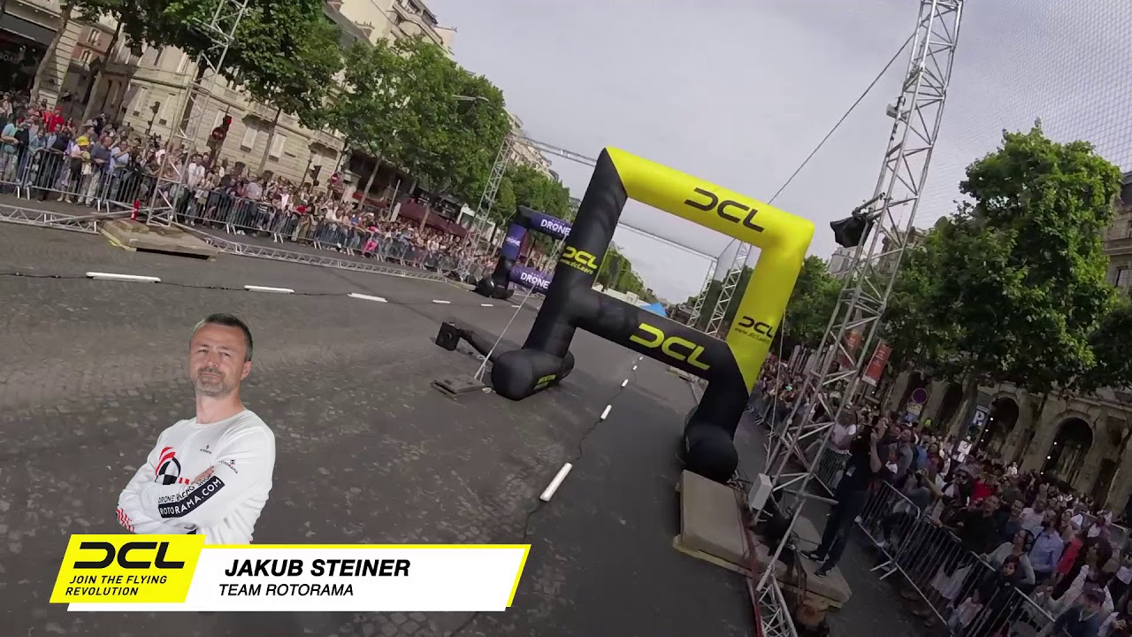 Drone Racing in Paris - DCL at Champs &Eacute;lys&eacute;e | Jakub Steiner Quarterfinal Race
