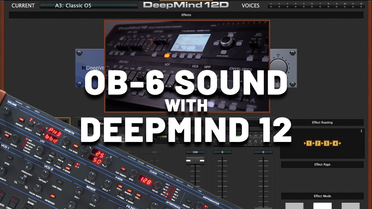 OB-6 Sound with Behringer DeepMind 12 [Synthesizer Demo] (No Talking)