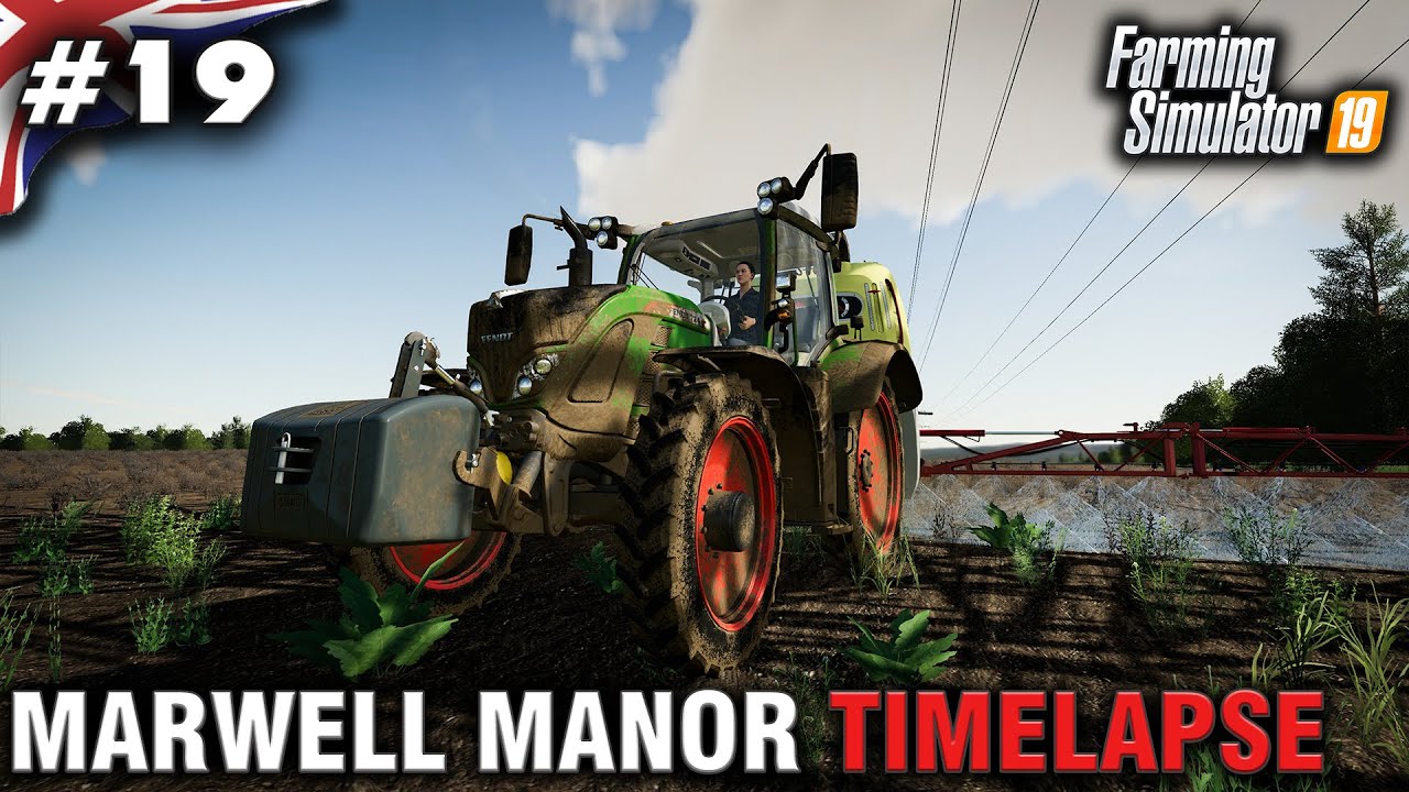 FS19 Marwell Manor Timelapse #19 Lime Spreading, Fertilizing & Weeding