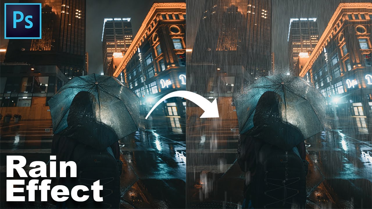 How to Create Rain Effect | Easy | Photoshop Tutorial