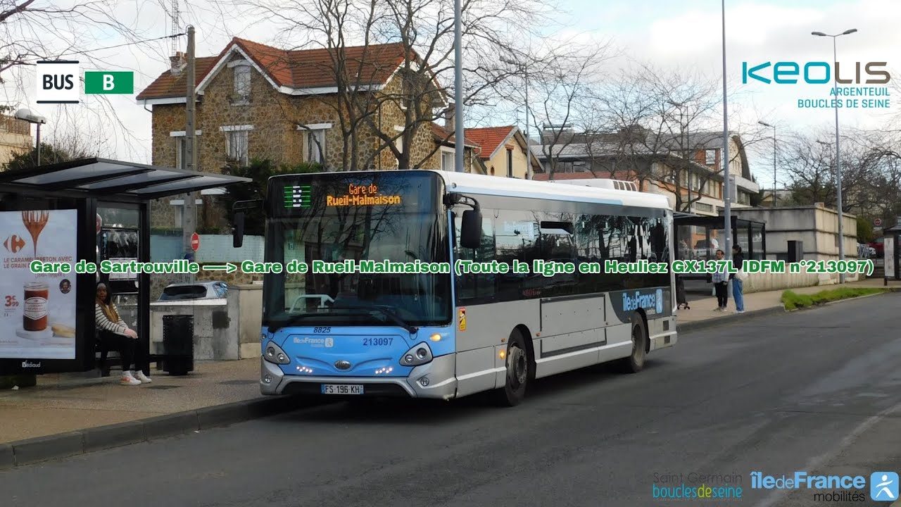 [Ligne B KEOLIS BdS] GX137L IDFM n°213097 ‐ Gare de Sartrouville à Gare de Rueil-Malmaison
