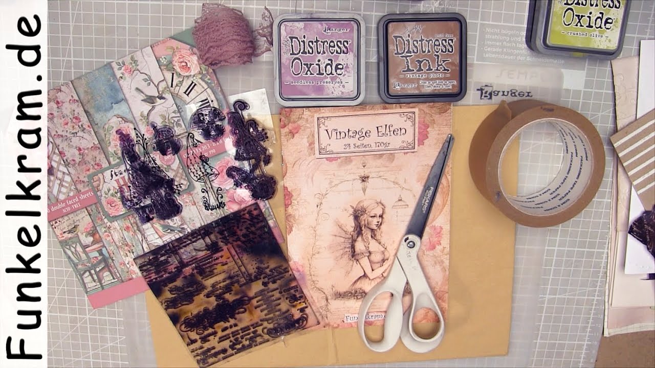 Vintage Elfen JunkJournal Folder -Tutorial