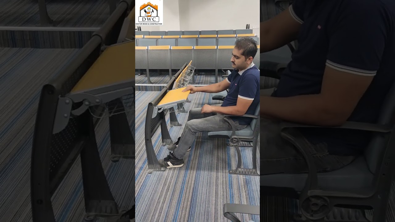 Modern Lecture Hall Furniture | Strong Metal Frame with Comfortable Seats & Elegant Design by DWC
