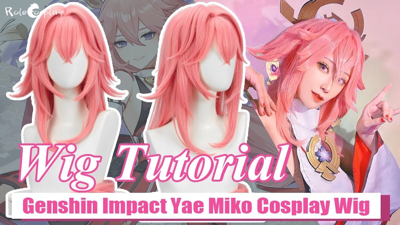 【Original Speed】Wig Tutorial: Yae Miko from Genshin Impact