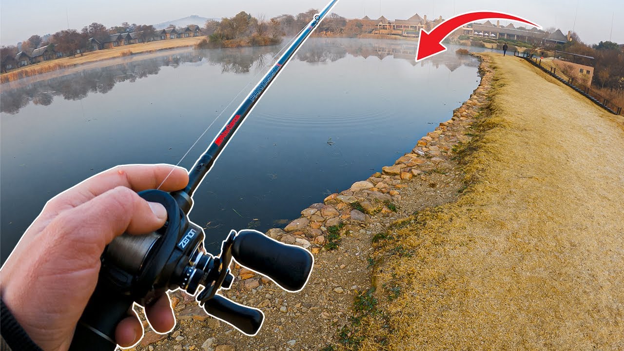 This Pond Is Loaded With Winter Largemouth Bass | Bass Fishing At Kloofzicht Lodge & Spar