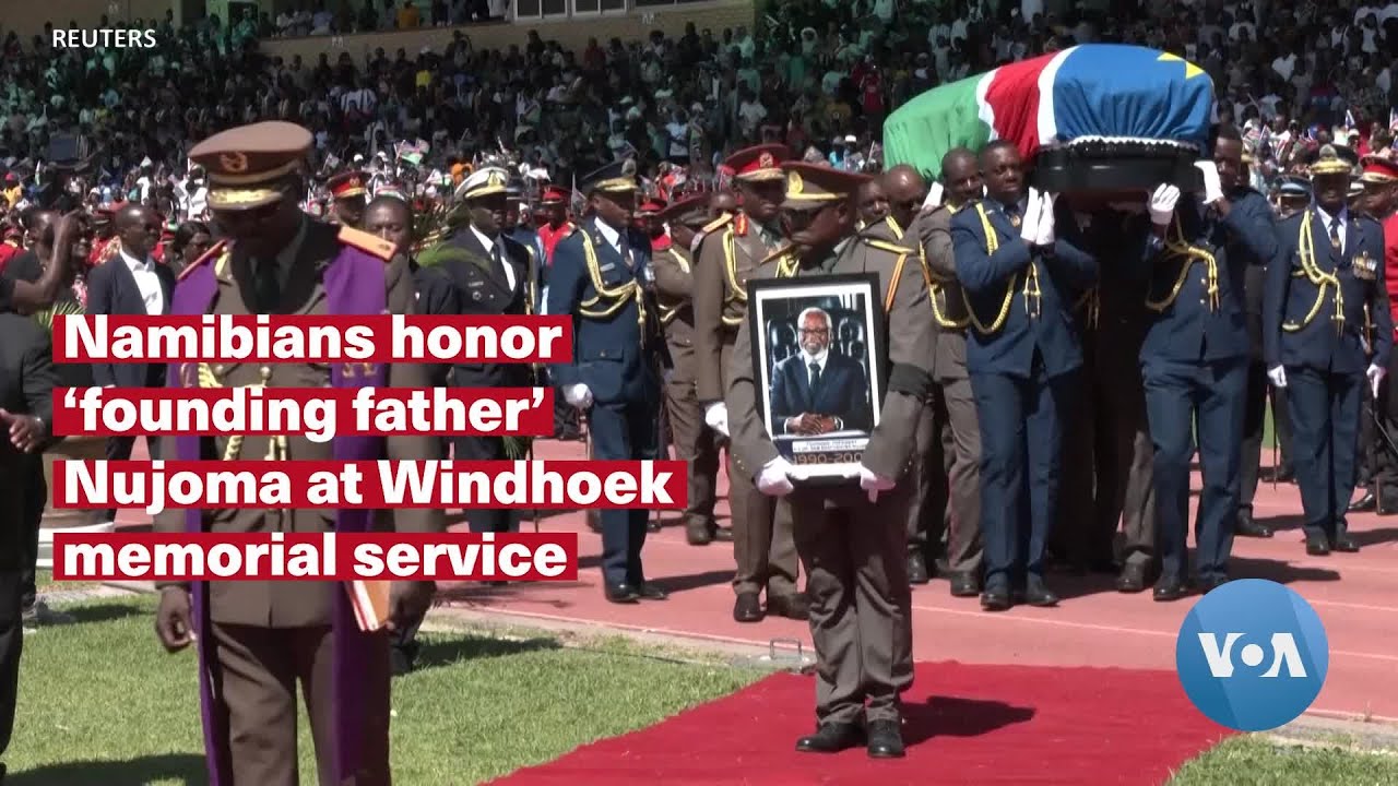Namibians honor 'founding father' Nujoma at Windhoek memorial service