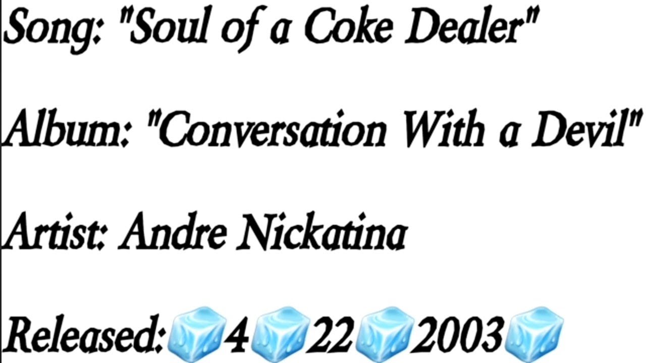Andre Nickatina - Soul of a Coke Dealer (Lyrics)*EXPLICIT