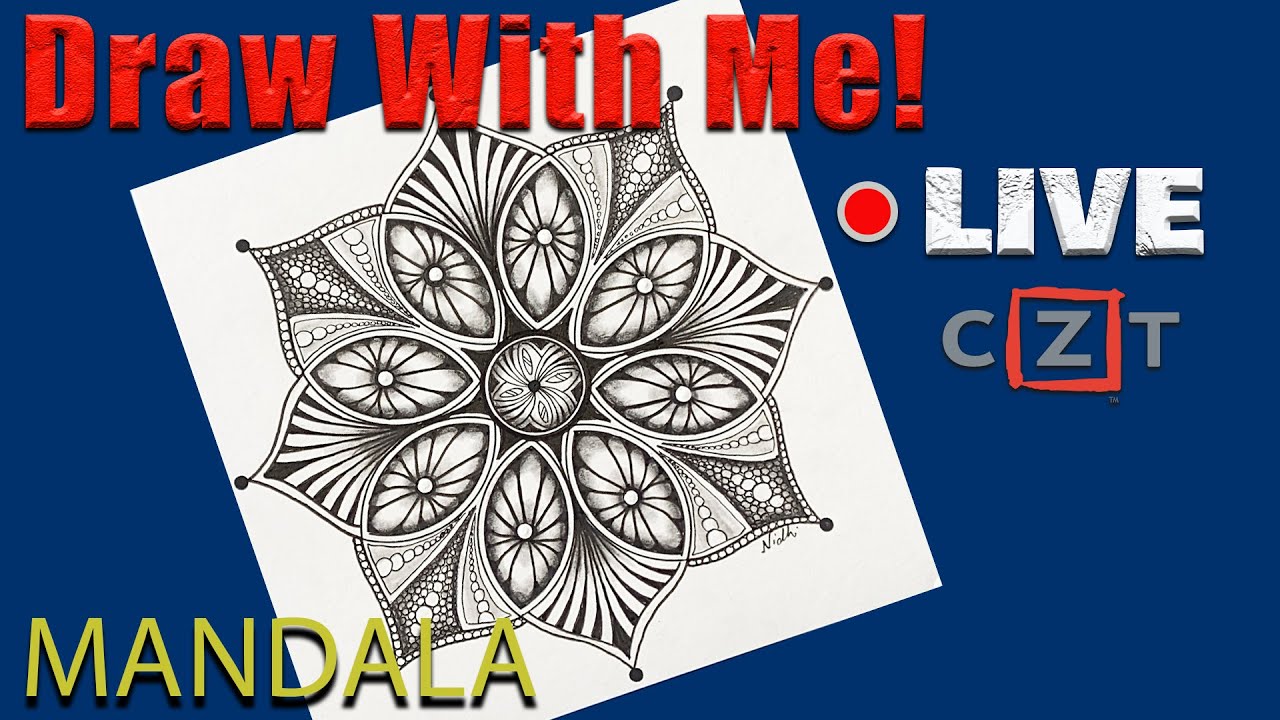 MANDALA/ZENDALA Art -  Draw Along - MandalaNPA 010