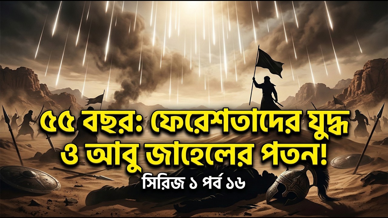 ৫৫ বছর: ফেরেশতাদের যুদ্ধ ও আবু জাহেলের পতনের সেই দিন! | Seerah Series Ep 16