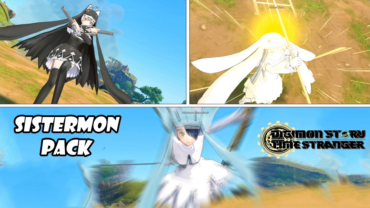 Sistermon Noir, Blance and Ciel - Digimon Story Time Stranger Mod