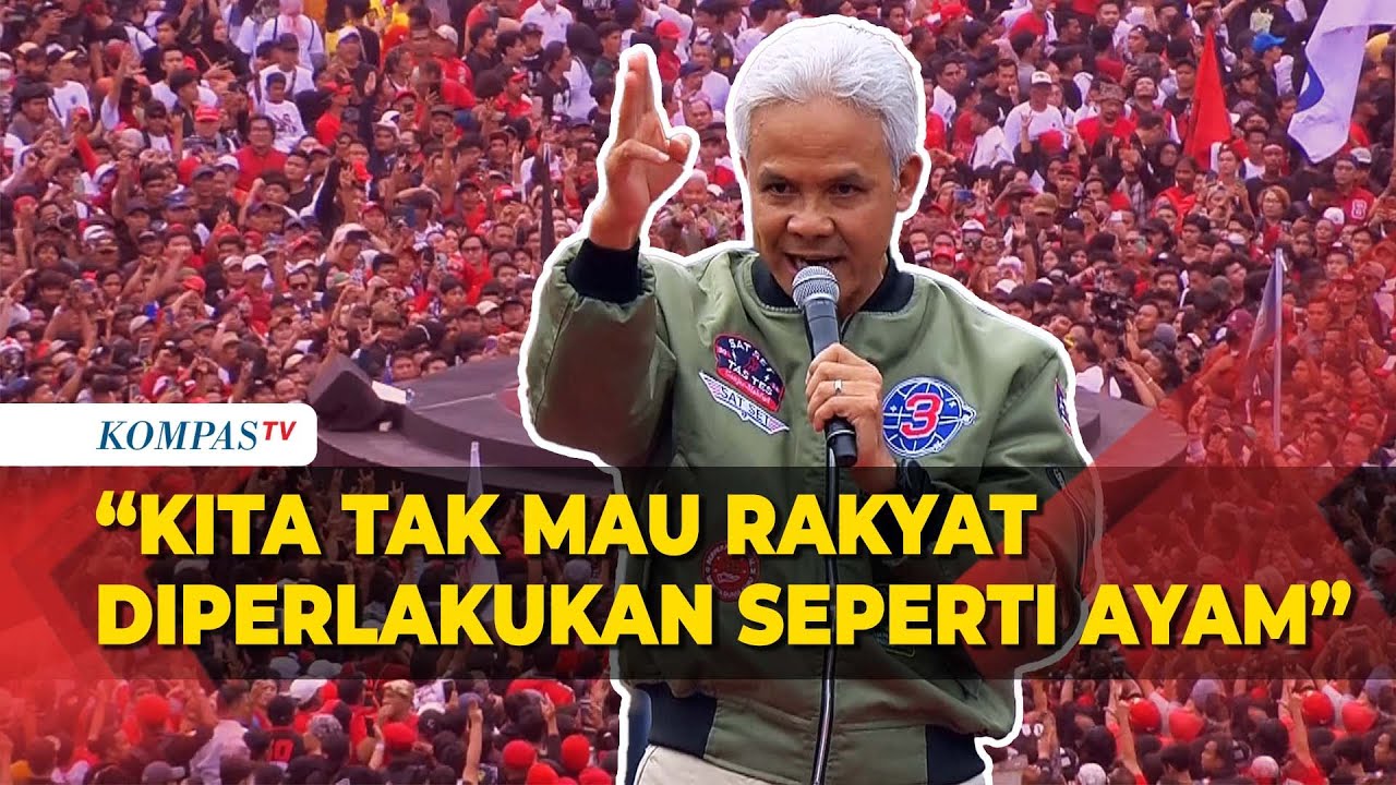 [FULL] Pidato Politik Ganjar di Konser Salam Metal: Rakyat Bisa Tentukan Sendiri Nasibnya